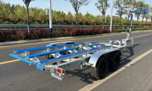 <span class=keywords><strong>Remorque</strong></span> de <span class=keywords><strong>bateau</strong></span> en aluminium de 28 pieds de meilleure qualité à <span class=keywords><strong>essieu</strong></span> tandem avec frein hydraulique Poly Bunks Chargement facile avec VIN CE DOT en vente - Product Image 2