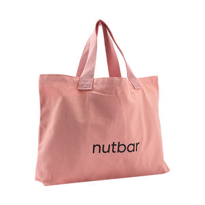 กระเป๋าผ้าแคนวาสขนาดใหญ่สำหรับช้อปปิ้งกระเป๋าผ้าแคนวาสทำจากผ้าฝ้ายออกแบบได้เองมีกระเป๋าด้านใน18 - Product Image 1