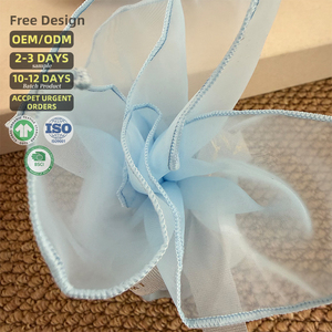 <span class=keywords><strong>ผ้า</strong></span>ออร์แกนซ่า CH เป็นมิตรกับสิ่งแวดล้อม ใช้ซ้ำได้ ย่อยสลายได้ <span class=keywords><strong>ผ้า</strong></span><span class=keywords><strong>ห่อ</strong></span>ของขวัญแบบเย็บโอเวอร์ล็อค สำหรับบรรจุภัณฑ์โปรโมชั่น - Product Image 4