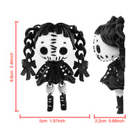 Muñeca de Terror Alice Impresa en 3D Personalizada al por Mayor, Figura de Juguete Linda de Niña Demonio con Nuevas Articulaciones Móviles y Doble Cola de Caballo, Regalo para Colección