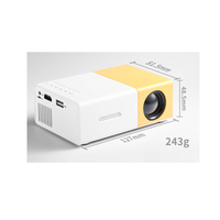 Projecteur LED portable intelligent Shanhai Yg300 pour cinéma maison, jeux vidéo, films, prise en charge AV/SD, certifié CE/ROHS, pour ordinateur de bureau