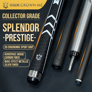 Taco de Billar de Fibra de Carbono T700 de 12.5mm con Baja Deflexión, Taco <span class=keywords><strong>Splendor</strong></span> con Perno de Peso Ajustable para Torneos Profesionales - Product Image 2