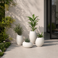 Ensemble de pots de plantes artificielles personnalisés OEM |   Arbres artificiels faits à la main et pots décoratifs pour projets de vente en gros