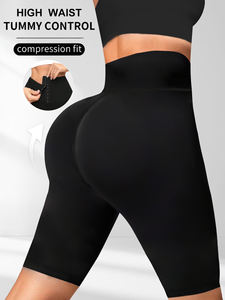 Celana Yoga Fitfemme, celana legging olahraga untuk wanita, celana Yoga bertekanan perut, kontrol perut, panjang selutut, Legging latihan pelangsing, pengangkat pantat, untuk wanita - Product Image 1