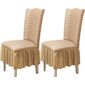 Housse de chaise universelle extensible en polyester lavable à motif alvéolé pour événements de mariage - Vente en gros - Product Image 1