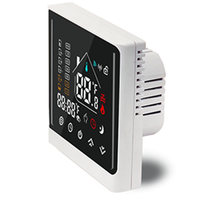 Termostato inteligente programable para teléfono móvil, control de voz con wifi, robot blanco, pantalla táctil, Tuya, Yandex, novedad de 2022