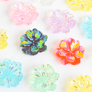 Cabujón de resina con reverso plano, nuevo estilo <span class=keywords><strong>Baroco</strong></span>, flor brillante, flor de loto, bonita bolsa Hd Opp, accesorios para funda de teléfono móvil DIY - Product Image 3