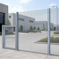 Fil de fer à haute résistance de calibre 8, galvanisé à chaud, clôture de sécurité anti-escalade de 3 m de haut