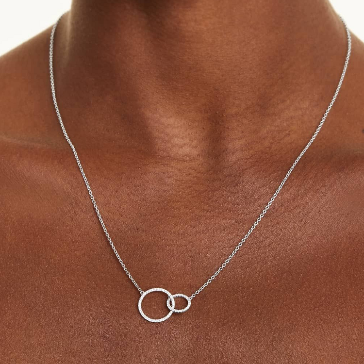 Fashion Pure 925 Sterling Silver Rhodium Plated Cubic Zirconia