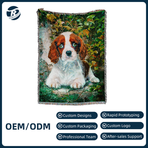 Mantas Tejidas Personalizadas DaiRui, Tapices Jacquard de Mezcla de Algodón para Regalos, Marcas de Mascotas, Artistas, Servicio de Tejido Personalizado al por Mayor - Product Image 1