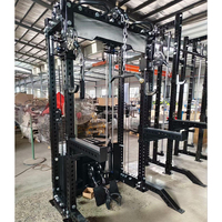 Station multifonctionnelle de musculation à domicile avec rack de musculation à câbles croisés pour l'entraînement en force