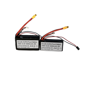 Flugzeug RC LiFePO4 Lipo 6,4V 2S 2000mAh 100C Akkupack für RC-Boot Funkempfänger Sender - Product Image 6