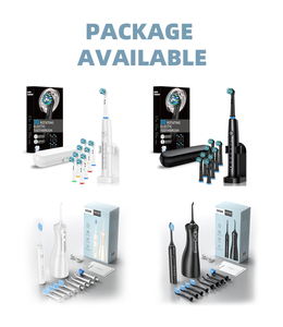IP67 Waterproof Sonic <strong>Toothbrush</strong> with <strong>Water</strong> <strong>Jet</strong> Combo Set-Portable Teeth Whitening &amp; Cleaning Oral Care for Home Use - Product Image 5