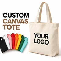 Tas Tote Kanvas Katun Polos Dengan Cetak Kustom Multi Warna Tas Bahu Kain Kosong untuk Belanja Grosir