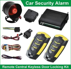 Shock Sensor Alarms Remote Kit 4 Doors Keyless Entry Immobiliser System Car Central Locking