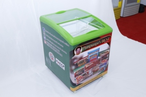 Congelador Vertical con Puerta Corredera de Vidrio de 150L, Congelador para Exhibición de Helados en Supermercados - Product Image 3