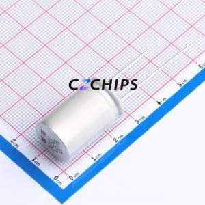 Condensateur électrolytique en aluminium à montage traversant EGPD350ELL302ML25H, D16xL25mm, 3000uF, 20%, 35V, 3.195A-120Hz - Product Image 1