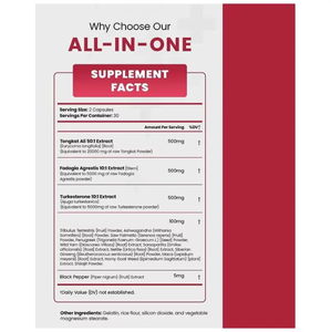 OEM/ODM علامة خاصة Togkat Ali Extract كبسولات للبالغين ليست للنساء الحوامل - Product Image 2