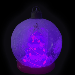Giant <strong>Xmas</strong> Ball <strong>Decorations</strong> Outdoor <strong>Inflatables</strong> Christmas PVC Decorated Ball with LED Light for Yard Lawn Tree Porch Pool - Product Image 6