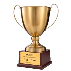 Trofeo <span class=keywords><strong>de</strong></span> Metal y Madera Personalizado, Premio <span class=keywords><strong>de</strong></span> PVC para Campeones Deportivos, Medalla <span class=keywords><strong>de</strong></span> Oro, <span class=keywords><strong>Copa</strong></span> <span class=keywords><strong>de</strong></span> Campeones <span class=keywords><strong>de</strong></span> Fútbol, Placa Conmemorativa - Product Image 1
