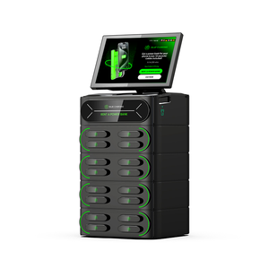 16 khe cắm 4G Màn hình cảm ứng tích hợp Stackable điện thoại di động sạc trạm <span class=keywords><strong>kiosk</strong></span> chia sẻ ngân hàng điện 6000mAh cho thuê máy - Product Image 4