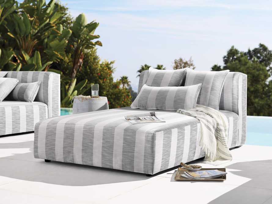 Outdoor Furniture New Style Aluminum Frame Cushion Chaise Sun Lounger