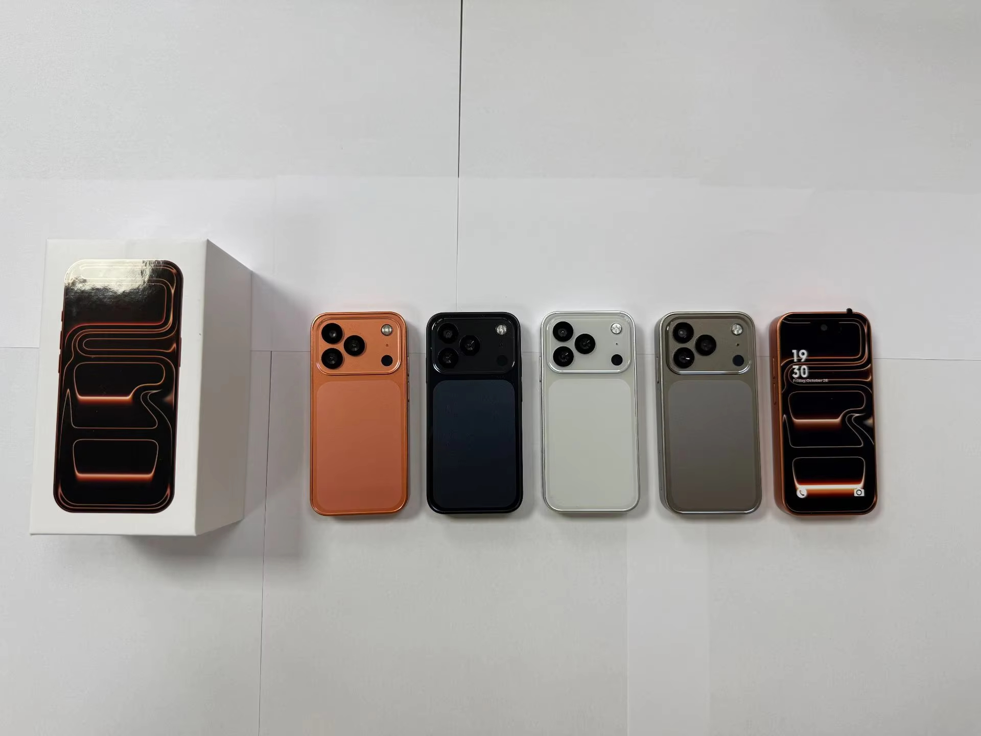 17Promax Mini Orange Mini Smartphone 4G+128GB FHD LTE Android 15