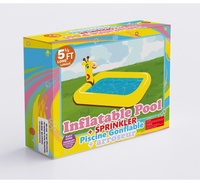 Piscine gonflable carrée en PVC pour enfants, avec jets d'eau extérieurs, motif girafe de dessin animé, jouet de bain pour bébé, piscine à balles