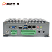 Intel J1800 J1900 E3845 embarqué 4 Go Ram 6com port 9-36V 6USB 2Lan port mini PC industriel sans ventilateur