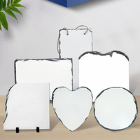 Support de présentation pour cadre photo en ardoise de roche personnalisable, vierge, pour sublimation photo, 10-15 cm, SH-09