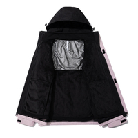 Veste de randonnée d'hiver à manches longues pour hommes, équipement de plein air personnalisé avec support imperméable, fermeture à glissière coupe-vent en graphène