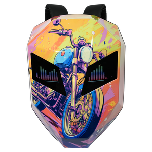 Sac à Dos Intelligent Chevalier Masqué LED LOY GTX-9 Gros Yeux LED Coque ABS Étanche Casque Moto USB Antivol - Product Image 2