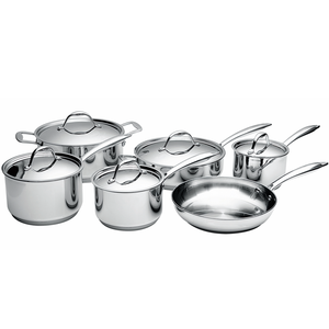 Juego de Utensilios de Cocina Clásicos Premium de Acero Inoxidable, Olla y <span class=keywords><strong>Cacerola</strong></span> de Acero Inoxidable sin Recubrimiento para Cocinar en Casa - Product Image 2