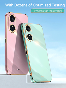 Funda de TPU galvanizada para <span class=keywords><strong>OPPO</strong></span> <span class=keywords><strong>Reno</strong></span> 8T 4G/5G Realme C55 10 4G 10Pro, chapado en oro suave, nueva - Product Image 2