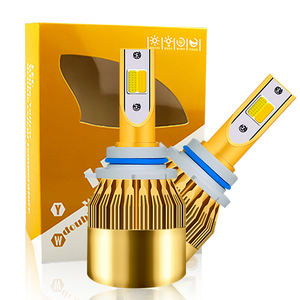 Fábrica al por mayor haz puntual blanco amarillo luz C6 LED faro 9005 LED faros bombilla - Product Image 1
