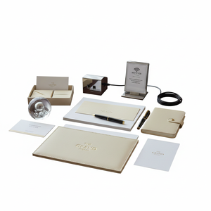 Ensemble de papeterie Grand Hotel : Bloc-notes, stylo, enveloppe, OEM, cuir, utilisation hôtelière aux États-Unis - Product Image 2