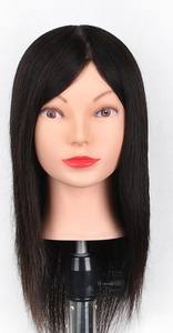 Pas cher Cosmétologie 100% Cheveux Humains <span class=keywords><strong>Afro</strong></span>-Américaine <span class=keywords><strong>Salon</strong></span> Pratique Coiffeur Tressage <span class=keywords><strong>Afro</strong></span> Formation Mannequin Dummy Poupée Tête - Product Image 3