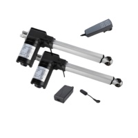 Aktuator Linear Motor DC Listrik Tabung Aluminium 12V 24V 6000N 100-400mm Stroke yang Dapat Disesuaikan untuk Tempat Tidur Rumah Sakit, Kursi Gigi, Kipas