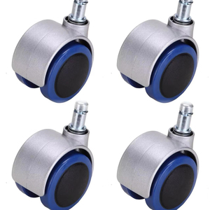50mm Universal Nylon <b>Plastic</b> Swivel Caster <b>Wheels</b> For Adjustable Office Chair Living Room Dining Supermarket Furniture - Product Image 1