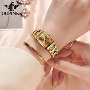 Envío Directo OUPINKE 3246 Reloj de Cuarzo para Mujer 50M Resistente al Agua Relojes de Acero de Tungsteno y Zafiro para Mujer Regalos Originales - Product Image 5