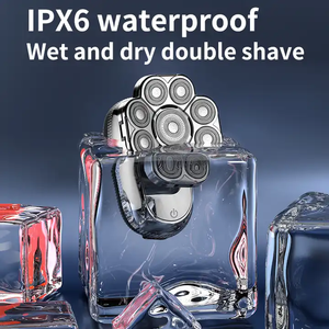 ชุดอุปกรณ์โกนหนวด IPX6 9D Razor Floating Blades 6IN1 สำหรับผู้ชาย ชุดดูแลขนหลายฟังก์ชั่น เครื่องเล็มเครา ควบคุมผ่านแอพพลิเคชั่น ชาร์จไฟผ่าน USB ได้ - Product Image 6