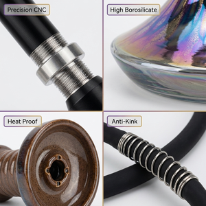Stainless Steel Hookah High-Grade Quality Large Arabic Hookah Shisha - Product Image 4