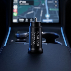 Mini chargeur de <span class=keywords><strong>voiture</strong></span> allume-cigare/charge double port, avec fonction de localisation intégrée officielle pour retrouver avec précision le véhicule - Product Image 1