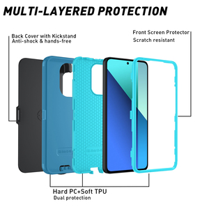 Funda para Teléfono TPU+PC con Soporte y Carga Inalámbrica para <span class=keywords><strong>Redmi</strong></span> <span class=keywords><strong>Note</strong></span> <span class=keywords><strong>13</strong></span> 4G - Product Image 6