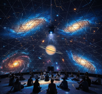 Projecteur de cartographie interactive 3D à 360° pour dôme, expérience immersive en dôme, projecteur de dôme planétarium pour planétarium