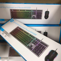 Home Keyboard Mouse KM300F Combo Desktop Laptop Gaming Office for HP Wired Tibetan Antelope Plus Set LED Waterproof USB Notebook