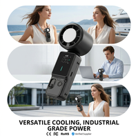 Ventilateur de refroidissement semi-conducteur avec plaque de glace, mini ventilateur portable pliable haute performance, rechargeable, USB, pour l'été et l'extérieur