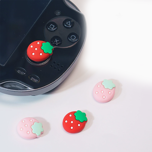 Capuchons de joystick et protections de boutons motif fraise <span class=keywords><strong>pour</strong></span> console de jeu <span class=keywords><strong>PS</strong></span> <span class=keywords><strong>Vita</strong></span> 1000 2000 PSV, accessoires de grip <span class=keywords><strong>pour</strong></span> manettes - Product Image 5