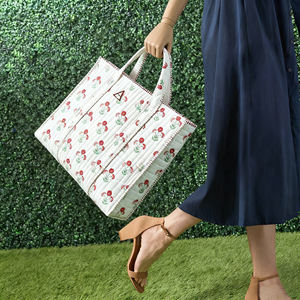 波西米亚印花帆布手提袋手工风格超大单肩包女式沙滩旅行包女包购物袋 - Product Image 5