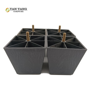 Pieds de canapé en plastique YANYANG, <span class=keywords><strong>prix</strong></span> de gros, pieds de table de 100 mm, base de nivellement pour chaise, lit - Product Image 4